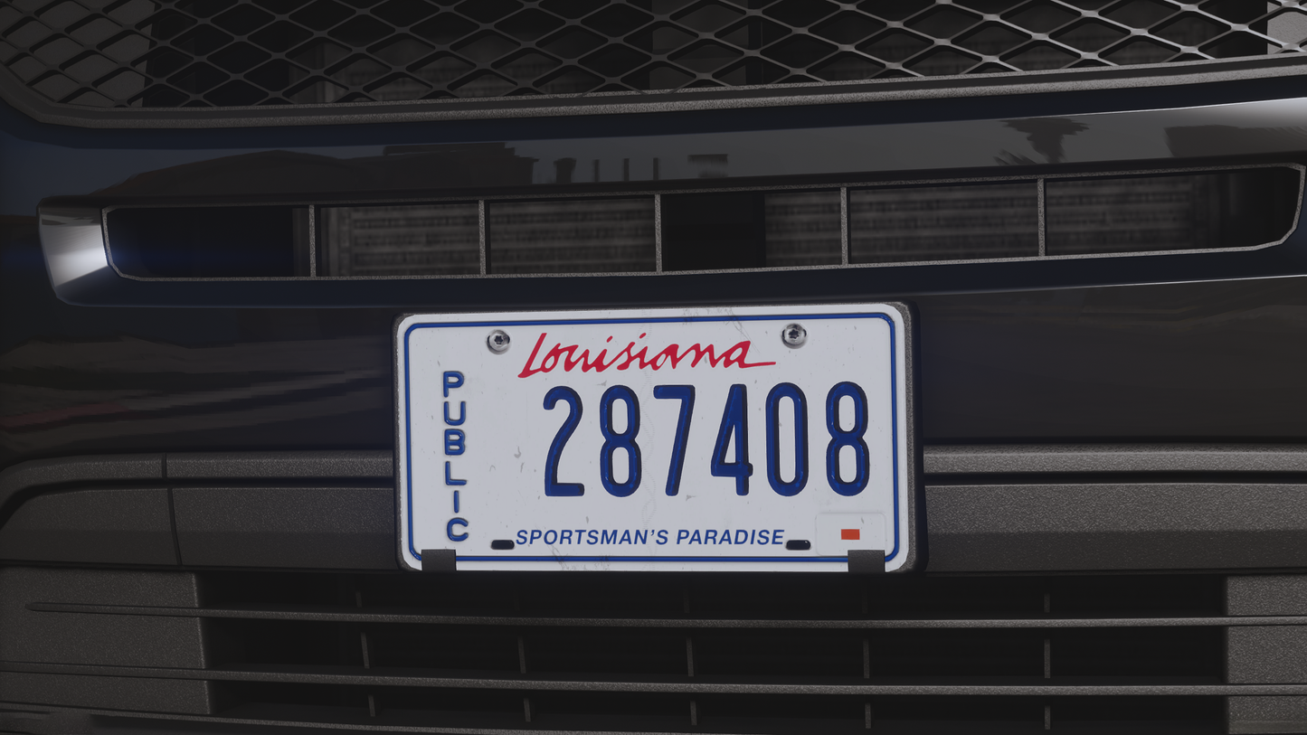 Louisiana License Plate Pack