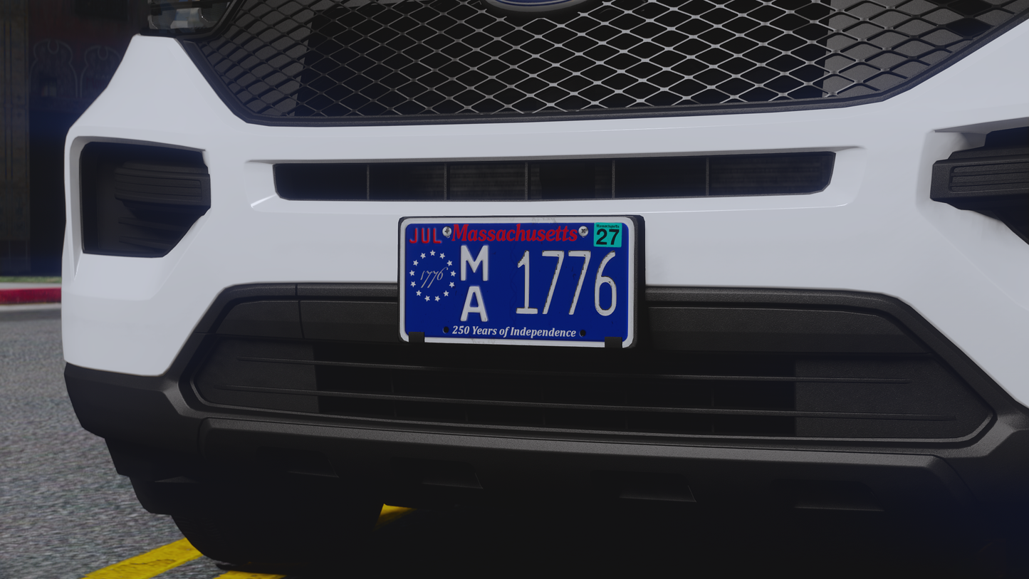 Massachusetts License Plate Pack