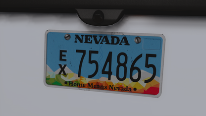 Nevada Based License Plate Pack