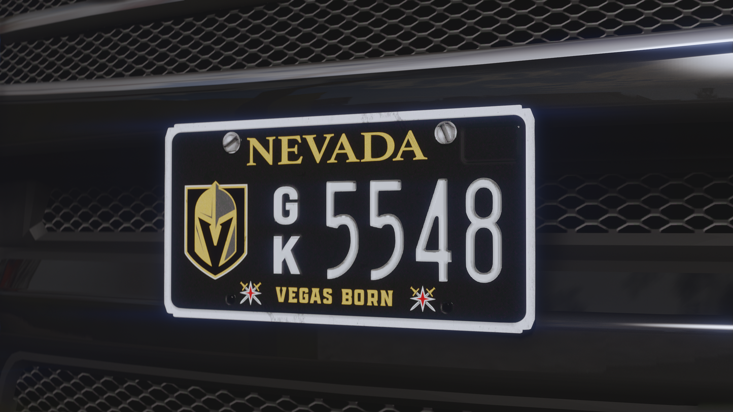 Nevada Based License Plate Pack