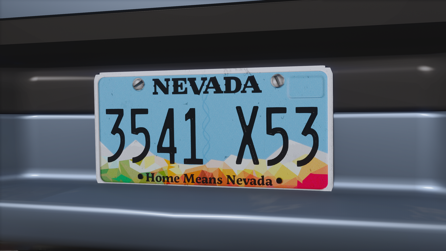 Nevada Based License Plate Pack