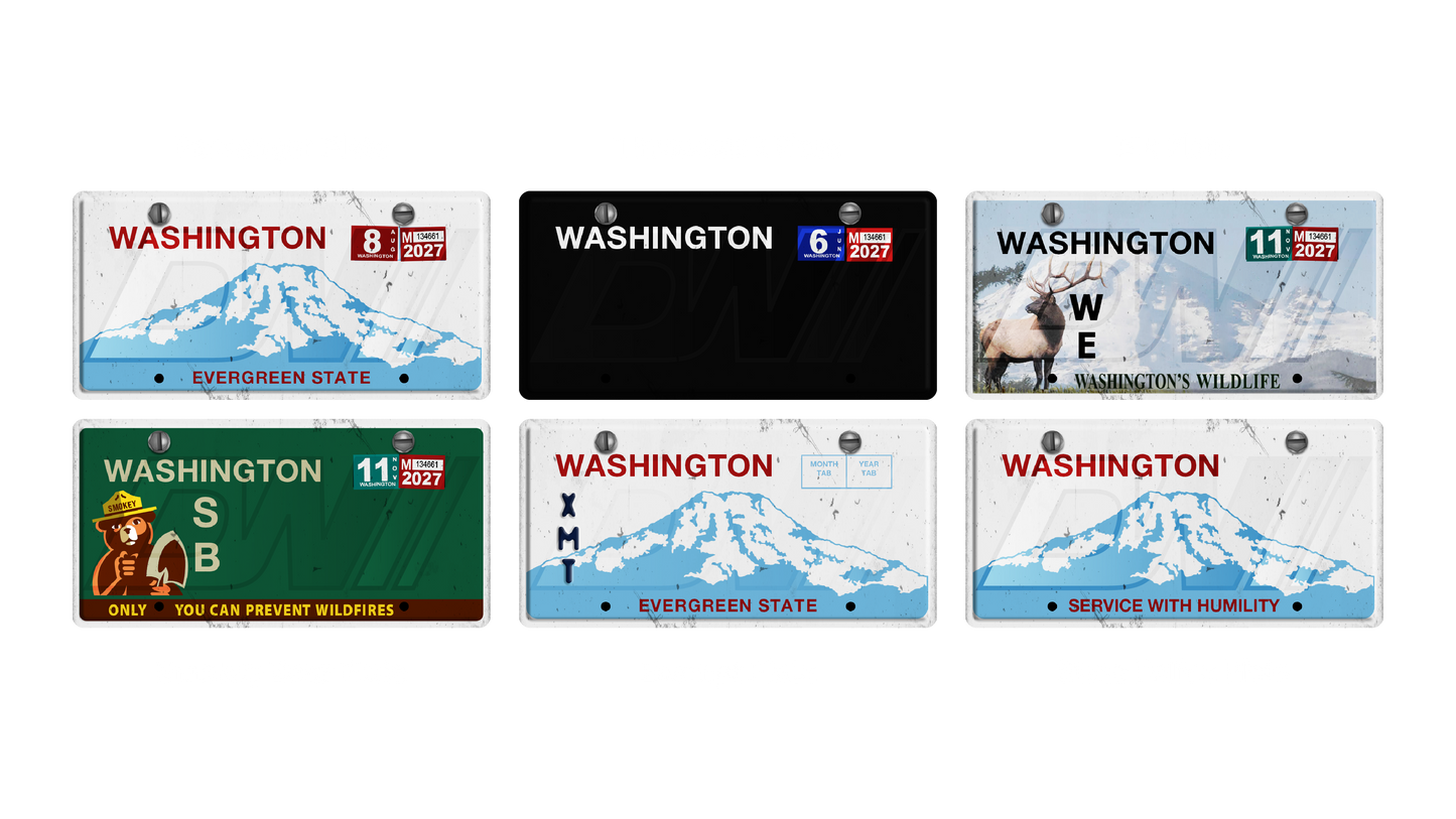 Washington License Plate Pack
