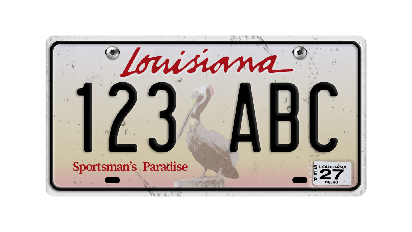 Louisiana License Plate Pack