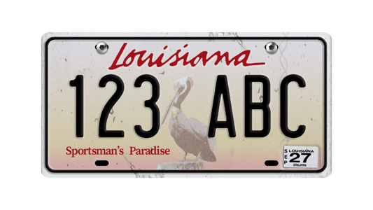 Louisiana License Plate Pack