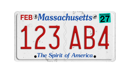 Massachusetts License Plate Pack